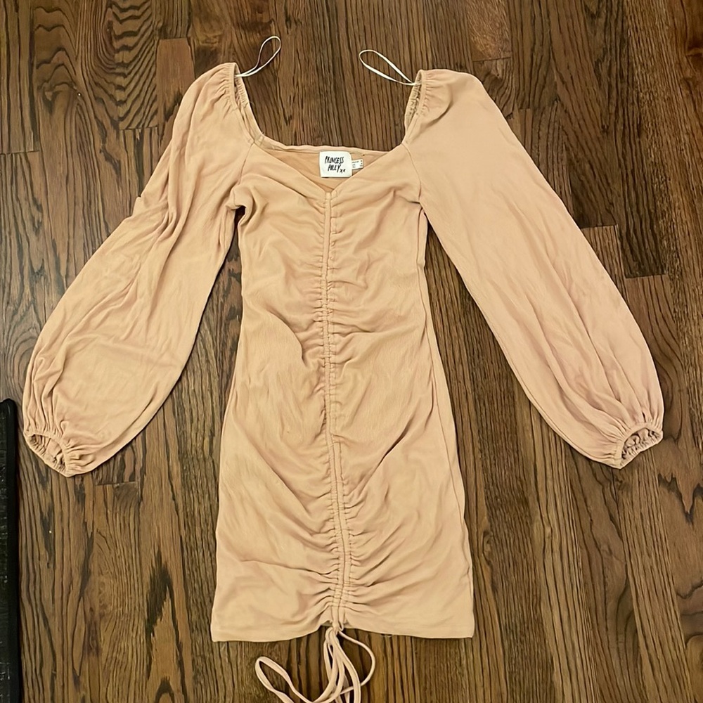 Princess polly long ballon sleeve body con dress